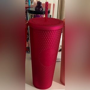 Starbucks venti tumbler studded hot‎ pink cup